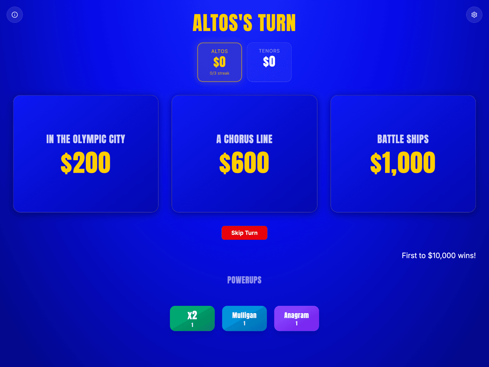 Jeopardy! Lite screenshot