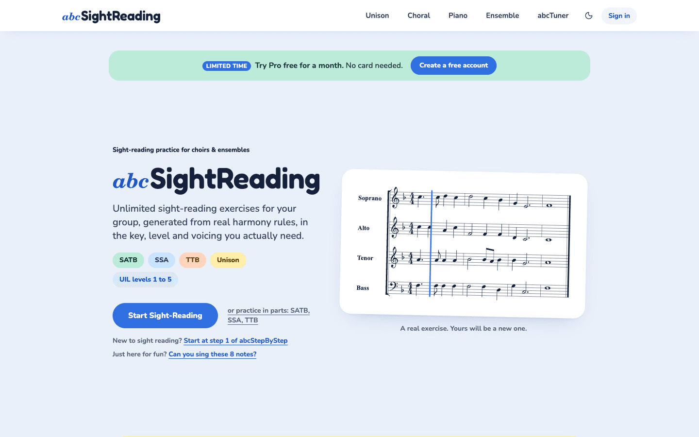 abcSightReading screenshot