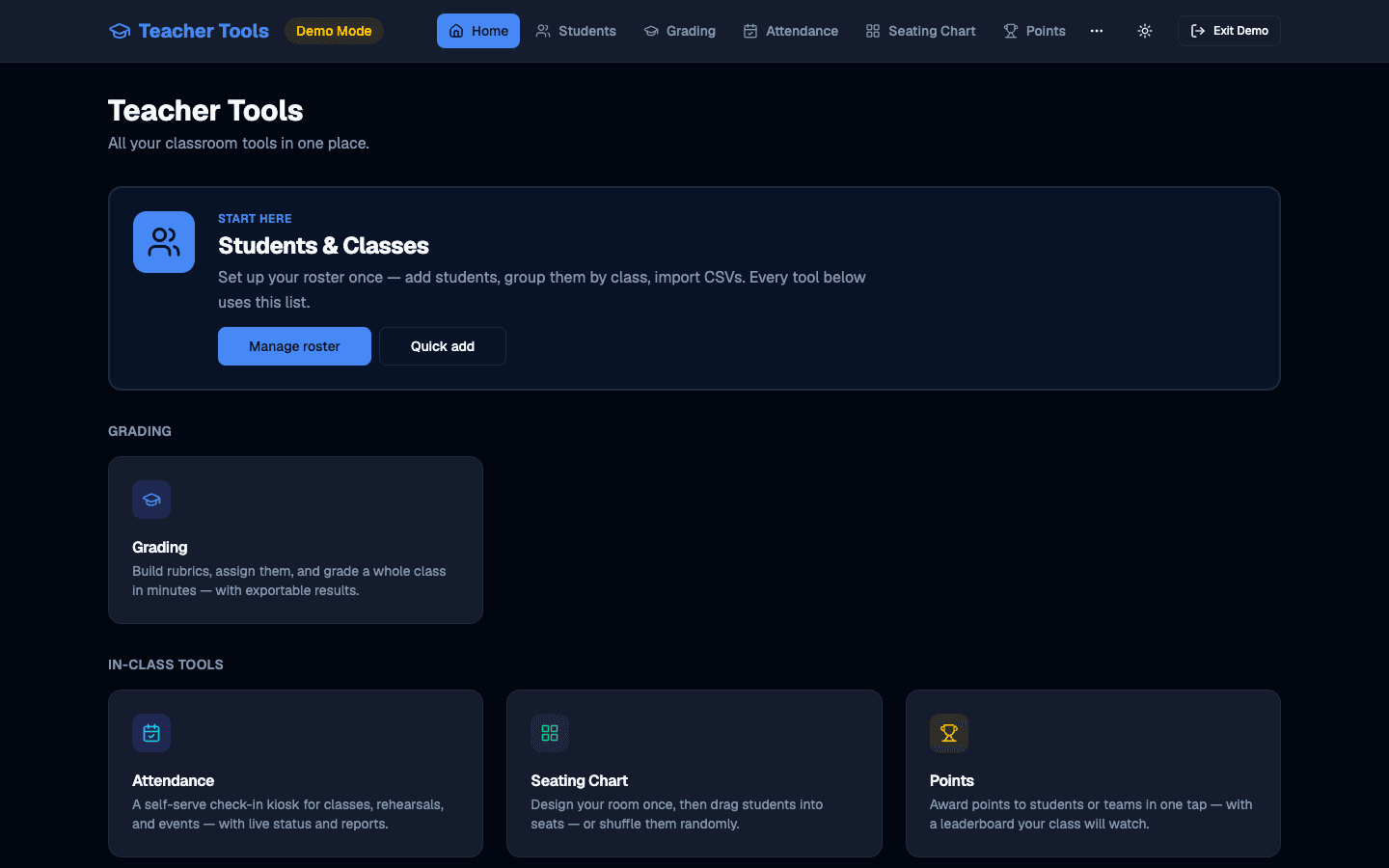 Teacher Tools screenshot